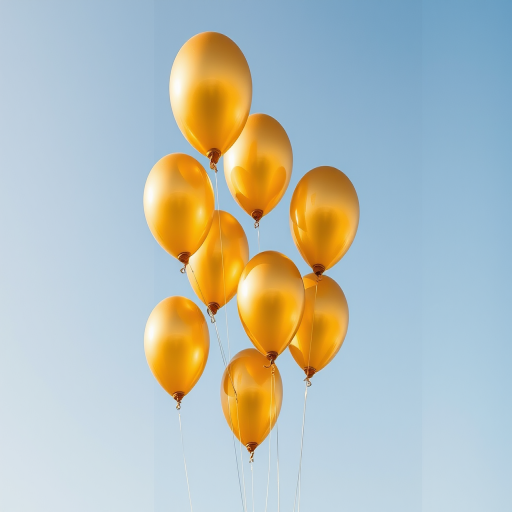 golden balloons