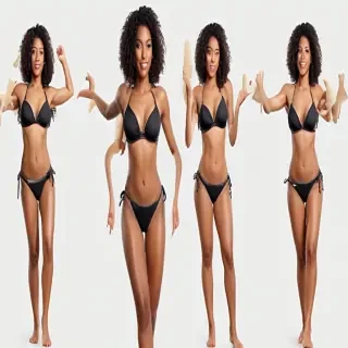 black woman in bikini png