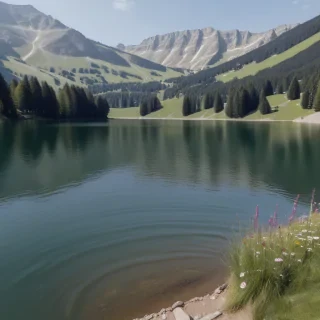 background lake