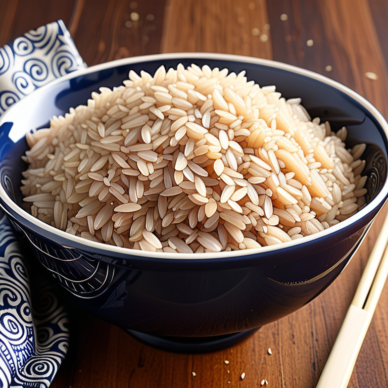 A Bowl of Uncooked Rice Ready for Delicious Culinary Creations.