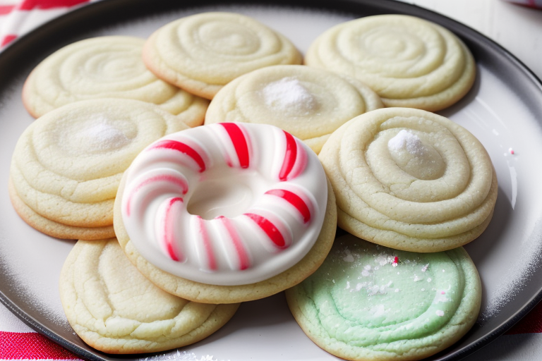 peppermint sour cream sugar cookies
