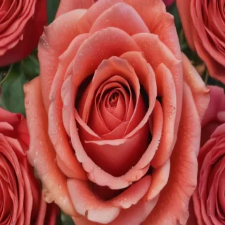 rose with background
