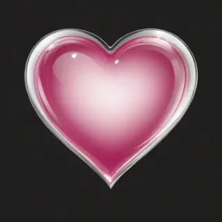 pink heart transparent
