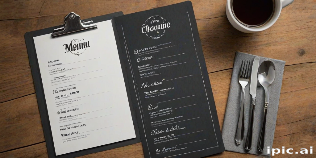 menu mockup free