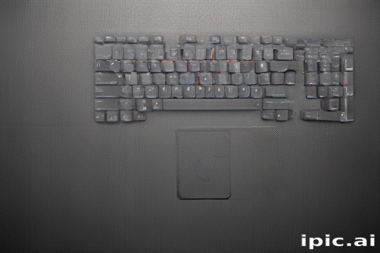 Close-Up View of a Computer Keyboard on a Textured Black Surface