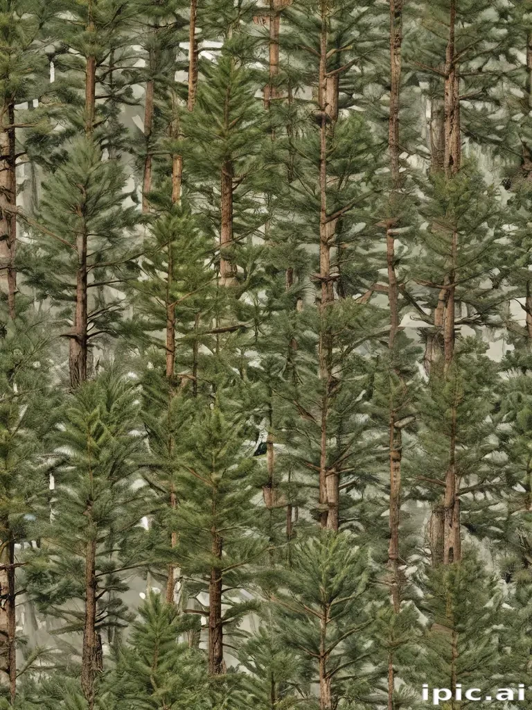 pine trees transparent background