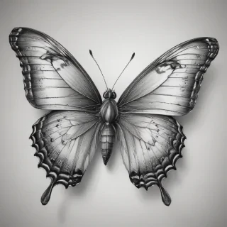 buterfly sketch