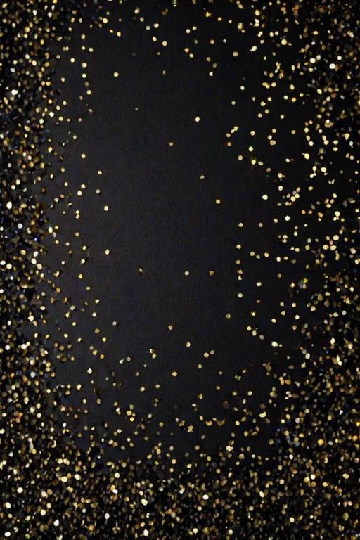 black background with glitter