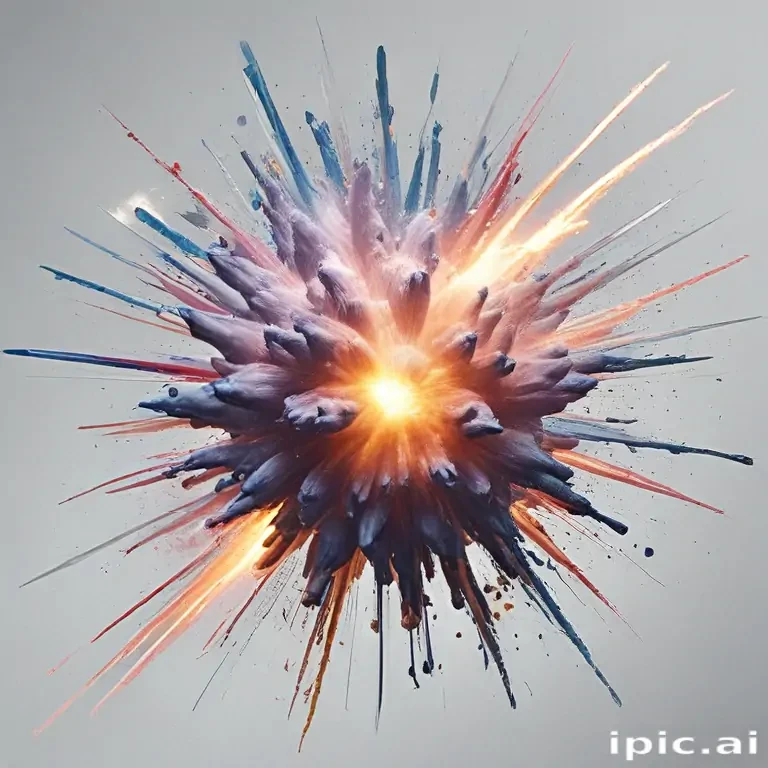 transparent explosion