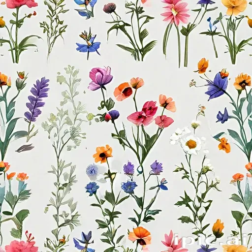 wildflowers transparent background