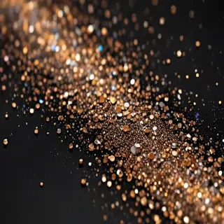 glitter on black background