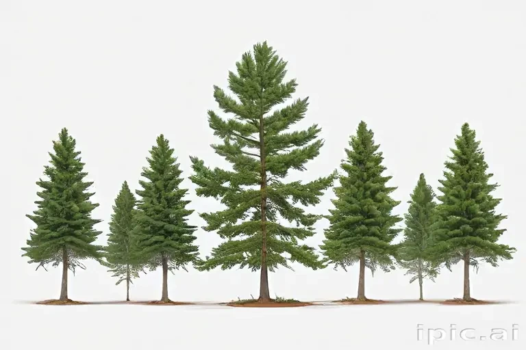 pine trees transparent background