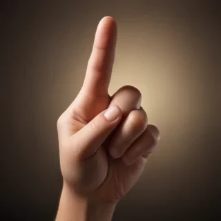 middle finger background