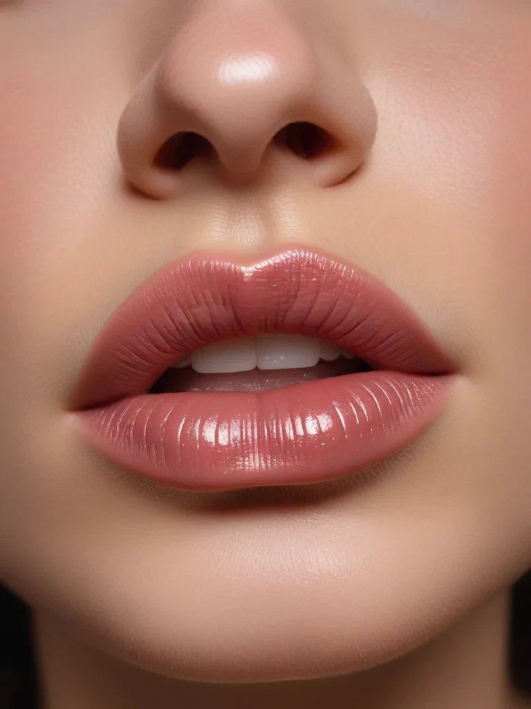 transparent lips