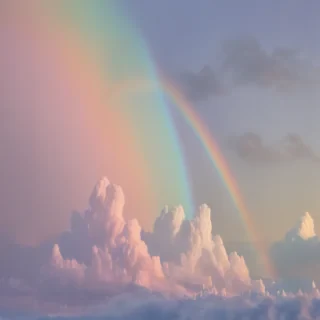 pastel rainbow