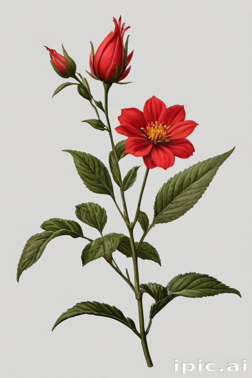 red flower png