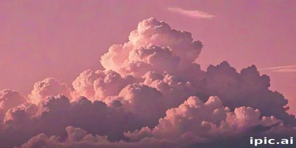 aesthetic pink clouds