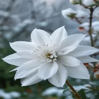 winter flower wallpaper background