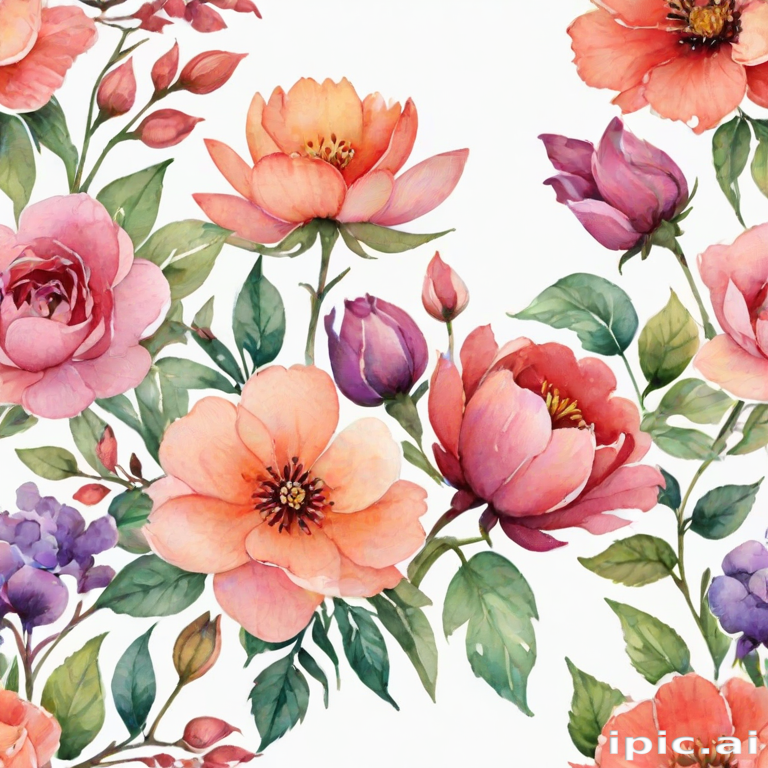 watercolor flowers png