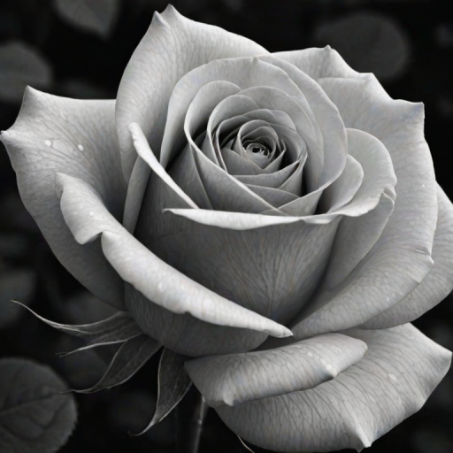 rose pictures in black and white