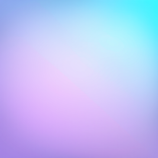 Create a soft gradient background transitioning from light blue to lavender, use a Canon EOS R5 with a 50mm f/1.2 lens, aperture set to f/2.8, ISO 100, and a shutter speed of 1/100s, shot from a straight-on view to enhance color vibrancy and smoothness.
