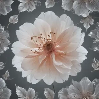 transparent flower outline