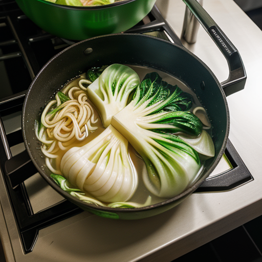cooking bok choy for ramen