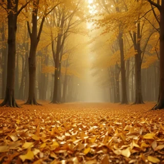golden leaves background