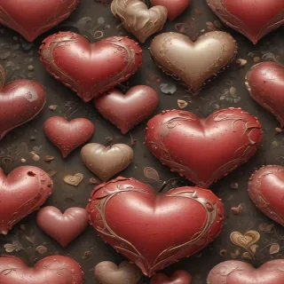 aesthetic hearts wallpaper