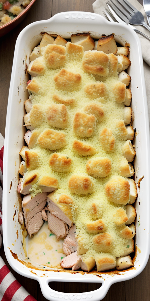 chicken cordon bleu casserole with stuffing