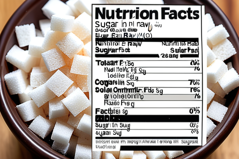 sugar in the raw nutrition facts