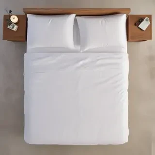 bed top view