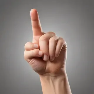 finger pointing png