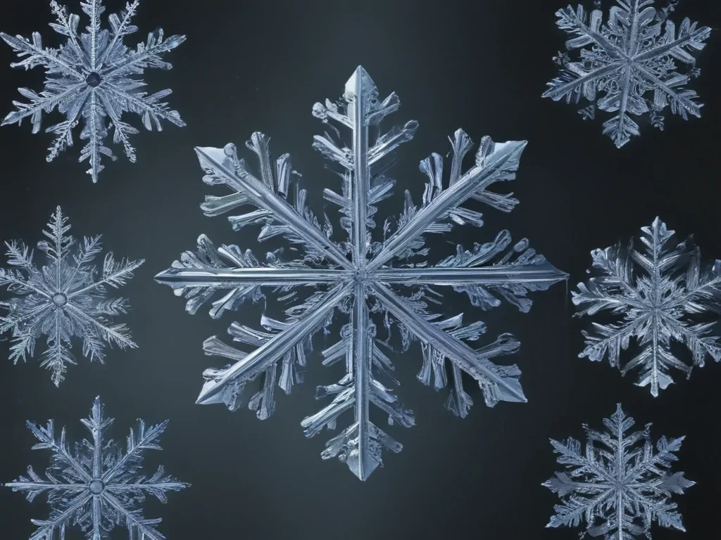 transparent snowflakes