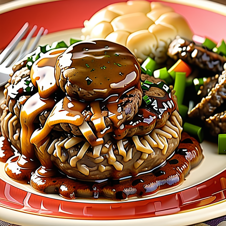 salisbury steak with frozen hamburger patties