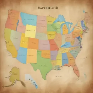 map of usa states