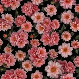 flower black background