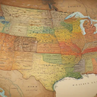 usa map with states