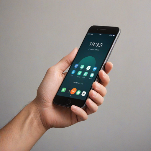 phone with hand