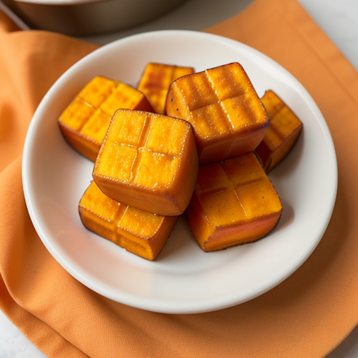 how long to air fry sweet potato cubes