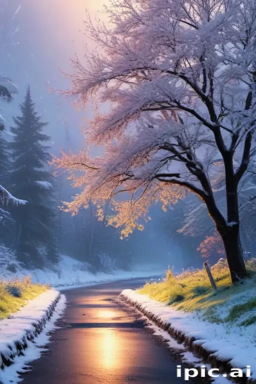 snowing iphone wallpaper