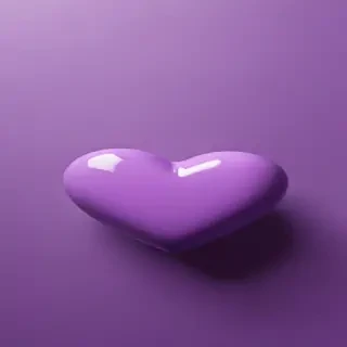 purple aesthetic heart