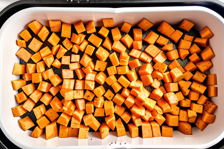 air fry diced sweet potatoes