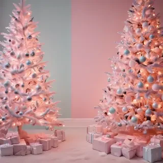 pastel aesthetic christmas wallpaper