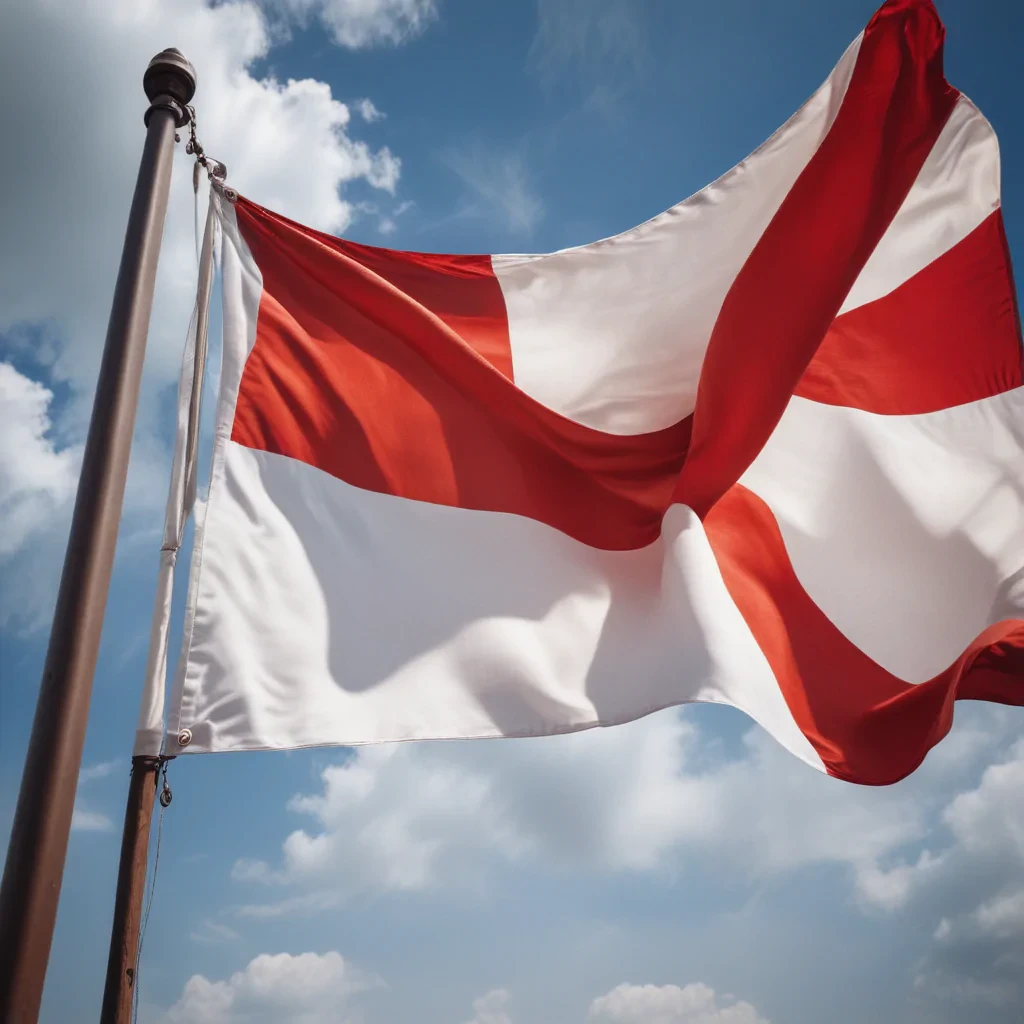 red and white flag