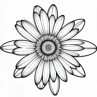 line work flowers