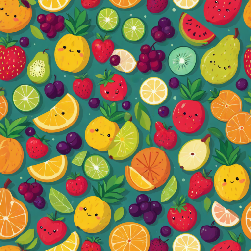 cute fruit backgrounds