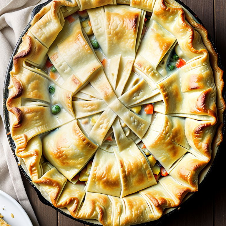 chicken pot pie with filo dough