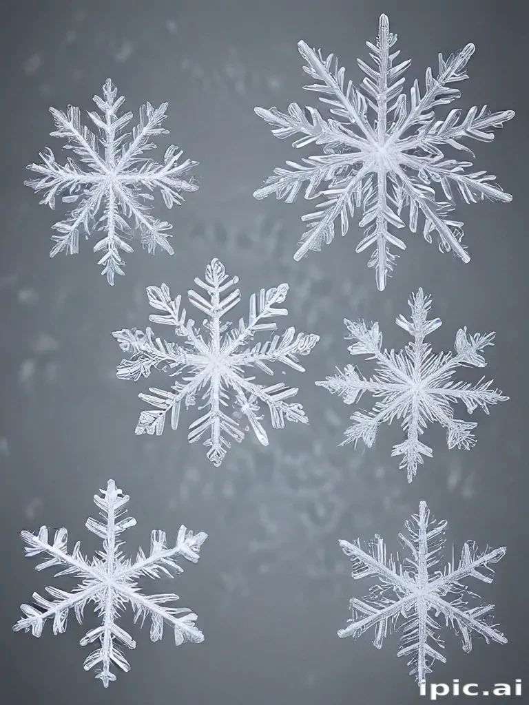 transparent snowflakes