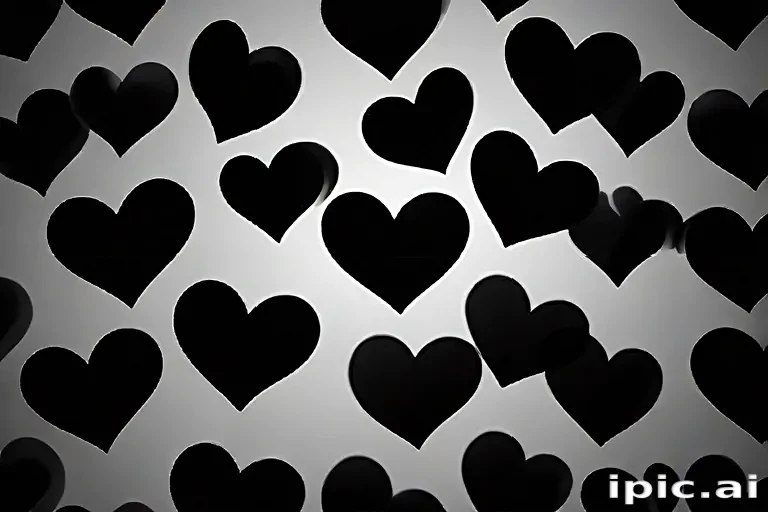 black hearts background